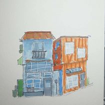 Mi proyecto del curso: Dibujo arquitectónico expresivo con marcadores de colores. Sketching, Drawing, Architectural Illustration, Sketchbook & Ink Illustration project by Manuel Rodriguez - 09.07.2022