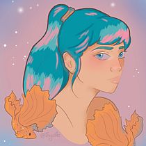 Mi proyecto del curso: Retratos digitales de fantasía con Photoshop. Traditional illustration, Drawing, Digital Illustration, Portrait Drawing, Digital Drawing, and Digital Painting project by María Rodríguez Yuste - 09.01.2022