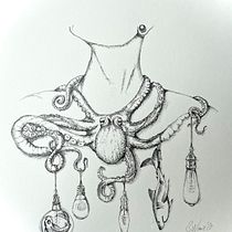 My project for course: Surrealistic Fineliner Illustration Ein Projekt aus dem Bereich Traditionelle Illustration, Bleistiftzeichnung, Zeichnung, Realistische Zeichnung, Artistische Zeichnung und Illustration mit Tinte von Sabine Nimz - 07.09.2022