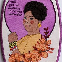 Mi proyecto del curso: Creación de retratos bordados en acuarela. Un progetto di Pittura, Pittura ad acquerello, Ricamo e Textile Design di Isabela Ospina Pava - 06.09.2022