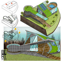 My project for course: Artistic Architectural Sketching with Procreate. Architecture, Sketching, Digital Illustration, Digital Architecture, and Architectural Illustration project by HENDRA YAHYA - 09.07.2022