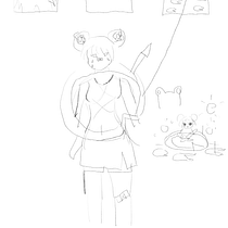Mi proyecto del curso: Ilustración manga con Procreate. Een project van Traditionele illustratie, Ontwerp van personages, Stripboek, Digitale illustratie, Digitale tekening y Manga van errekaro - 07.09.2022