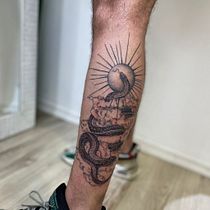 Meu projeto do curso: Técnicas de tatuagem blackwork com fine line. Tattoo Design project by Rayune Marchon - 09.06.2022