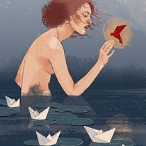 My project for course: Illustration Techniques with Digital Watercolor. Un progetto di Illustrazione tradizionale, Illustrazione digitale, Pittura ad acquerello, Disegno di ritratti e Disegno digitale di la_cunna - 07.09.2022