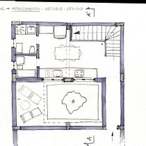 Progetto appartamento 60 mq. Architecture, and Architectural Illustration project by danielepizzurro - 09.07.2022