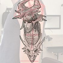 Mi proyecto del curso: Diseño e ilustración digital de tatuajes con Procreate. Traditional illustration, Graphic Design, Digital Illustration, Tattoo Design, and Digital Drawing project by Andy Barklyn - 09.06.2022