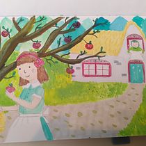 Mijn project van de cursus: Schetsboektechnieken voor kinderillustraties. Character Design, Pencil Drawing, Children's Illustration, Sketchbook, Gouache Painting, and Picturebook project by Kim Bisschops - 09.08.2022