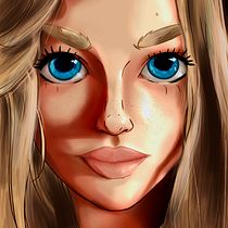 Mein Kursprojekt: Digitale Porträts: Zeichne weibliche Charaktere im Licht der Natur. Un proyecto de Diseño de personajes e Ilustración digital de ulrichdellert - 08.09.2022