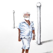 Meu projeto do curso:  Sketching de pessoas em aquarela Ein Projekt aus dem Bereich Skizzenentwurf, Aquarellmalerei und Anatomische Zeichnung von Leo Pontes - 07.09.2022