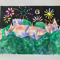Beauty and the Beast. Traditional illustration, Fine Arts, Painting, Pencil Drawing, Drawing, Watercolor Painting, Children's Illustration, and Narrative project by ktjoyp - 09.09.2022