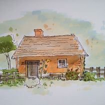 Mijn project van de cursus: Creëer expressieve architecturale schetsen met kleurstiften. Sketching, Drawing, Architectural Illustration, Sketchbook & Ink Illustration project by Carmen Vossepoel - 09.09.2022