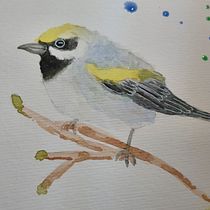 Mijn project van de cursus: Vogels illustreren met artistieke aquarel. Traditional illustration, Watercolor Painting, Realistic Drawing, and Naturalistic Illustration project by L. Grev - 09.09.2022