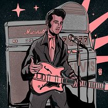 ELVIS , ILUSTRACION. Traditional illustration, Digital Illustration, and Digital Drawing project by Diego Bedoya Perez - 09.08.2022