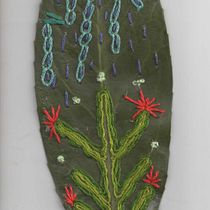 Mon projet du cours : Broderie sur des supports organiques originaux. Embroider, and Textile Design project by Francine Maurer - 09.09.2022