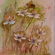 Mein Kursprojekt: Naturillustration mit Aquarell und Kohle. Painting project by gesinegoedan - 09.09.2022