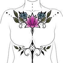 Meu projeto do curso: Design de tatuagem botânica com Procreate. Ilustração tradicional, Ilustração digital, Desenho de tatuagens e Ilustração botânica projeto de purimatsumoto - 08.09.2022