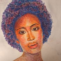 Mon projet du cours : Création de portraits expressifs avec des pastels secs. Traditional illustration, Fine Arts, Drawing, Portrait Drawing, and Artistic Drawing project by nathalie_lucas - 08.28.2022
