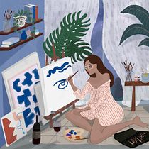 Mi proyecto del curso: Historias ilustradas con Procreate: explora texturas y pinceles. Ilustração tradicional, Ilustração digital, Desenho digital, Sketchbook, e Narrativa projeto de Ludmila Govednik - 10.09.2022