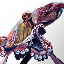 My project for course: Marine Universe Illustration in Watercolor. Un projet de Illustration traditionnelle, Peinture, Aquarelle et Illustration naturaliste de Gigi Smith - 07.09.2022
