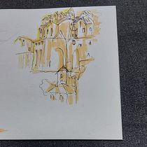 Mi proyecto del curso: Dibujo arquitectónico expresivo con marcadores de colores. Sketching, Drawing, Architectural Illustration, Sketchbook & Ink Illustration project by Alex Silva - 09.10.2022