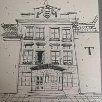 My project for course: Expressive Architectural Sketching with Colored Markers. Sketching, Drawing, Architectural Illustration, Sketchbook & Ink Illustration project by Alex Gustafsson - 09.10.2022