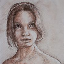 Mój projekt z kursu: Klasyczny portret w stylu renesansowym. Fine Arts, Sketching, Drawing, Portrait Drawing, Realistic Drawing, and Artistic Drawing project by Joanna Zakrzewska - 09.10.2022