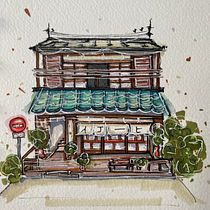My project for course: Expressive Architectural Sketching with Colored Markers. Sketching, Drawing, Architectural Illustration, Sketchbook, Architecture, and Concept Art project by Diana Gomez - 09.10.2022