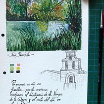 Mi proyecto del curso: Cuaderno de viaje en acuarela. Traditional illustration, Watercolor Painting, Architectural Illustration, and Sketchbook project by remyce72 - 09.10.2022