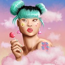 Final Project - Bearbrickjia's Course. Traditional illustration, Drawing, Digital Illustration, Portrait Drawing, Digital Drawing, and Digital Painting project by Giorgia Guerino Esteves - 09.10.2022