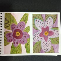 My project for course: Floral Illustration and Pattern Design. Traditional illustration, Painting, Pattern Design, Botanical Illustration, and Drawing project by Patricia Avila - 09.10.2022
