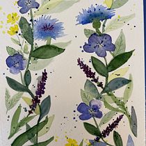 My project for course: Artistic Floral Watercolor: Connect with Nature. Ilustração tradicional, Pintura, Pintura em aquarela e Ilustração botânica projeto de Barb Weaver - 10.09.2022