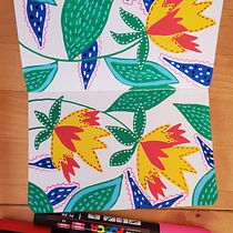 My project for course: Botanical Patterns in a Sketchbook: Conquer the Blank Page. Ilustração tradicional, Pattern Design, Ilustração botânica, e Sketchbook projeto de Ana Karen Dubilet - 11.09.2022