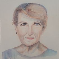Mi proyecto del curso: Retrato artístico en acuarela. Fine Arts, Painting, Watercolor Painting, and Portrait Drawing project by Carme García - 09.11.2022