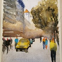 Il mio progetto del corso: Paesaggi urbani ad acquerello Ein Projekt aus dem Bereich Bildende Künste, Aquarellmalerei und Architektonische Illustration von simonalanfredini - 12.09.2022