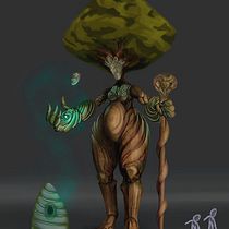 TROTN, Guardian of the forest. Ein Projekt aus dem Bereich Traditionelle Illustration, Design von Figuren, Digitale Illustration, Concept Art, Digitale Zeichnung und Digitale Malerei von filipecostaal - 12.09.2022