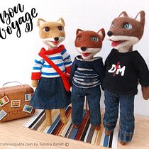 Familia Fox. Un proyecto de Diseño de juguetes, Costura, DIY y Diseño textil de ninetadexisqueta - 12.09.2022