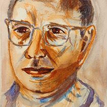 Il mio progetto del corso: Ritratto artistico ad acquerello. Fine Arts, Painting, Watercolor Painting, and Portrait Drawing project by angelopalmaia - 09.12.2022