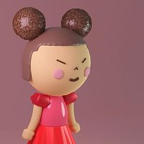 Meu projeto do curso: Criação de personagens Kawaii em 3D com Blender Ein Projekt aus dem Bereich Traditionelle Illustration, Design von Figuren, Digitale Illustration, 3-D-Modellierung und Manga von Aline Mendonça - 05.05.2022