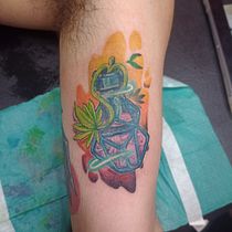 Mi proyecto del curso: Tatuaje artístico full color. Een project van Traditionele illustratie,  Tekening, Digitale illustratie,  Tatoeageontwerp y Digitale tekening van newitattoo - 13.09.2022