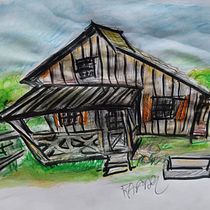 Meu projeto do curso: Desenho arquitetônico expressivo com marcadores coloridos. Sketching, Drawing, Architectural Illustration, Sketchbook & Ink Illustration project by rafaelletter - 09.13.2022