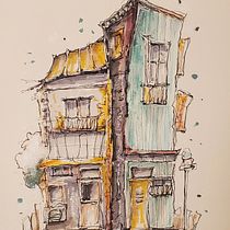My project for course: Expressive Architectural Sketching with Colored Markers. Sketching, Drawing, Architectural Illustration, Sketchbook & Ink Illustration project by urbanr - 09.12.2022