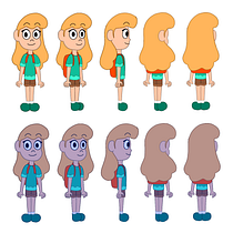 Meu projeto do curso: Design de personagens para animação com Photoshop. Animation, Character Design, and Character Animation project by Ester Felix - 09.13.2022