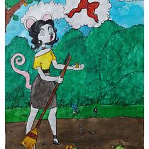 Mi proyecto del curso: Introducción a la ilustración infantil. Traditional illustration, Fine Arts, Painting, Pencil Drawing, Drawing, Watercolor Painting, Children's Illustration, and Narrative project by Laura Sofia Carmona Bautista - 09.14.2022