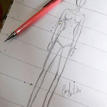 Meu projeto do curso: Ilustração de croqui de moda. Een project van Traditionele illustratie,  Schetsen,  Modeontwerp, Digitale tekening y Mode-illustratie van anacastilho250 - 14.09.2022