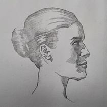 My project for course: Fundamentals of Portrait Drawing with Pencil. Projekt z dziedziny  Sztuki piękne, R, sunek ołówkiem,  R, sunek, R, sunek realist, czn,  R, sunek art, st i czn użytkownika Noura Ngah - 12.09.2022