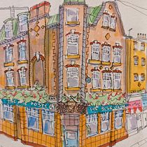 My project for course: Expressive Architectural Sketching with Colored Markers. Sketching, Drawing, Architectural Illustration, Sketchbook & Ink Illustration project by rik_wilson37 - 09.14.2022