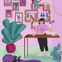 Mon projet du cours : Illustration numérique colorée sur Procreate. Traditional illustration, Drawing, Digital Illustration, and Digital Drawing project by laetitiahuret_freelance - 09.14.2022