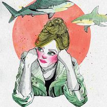My project for course: Manual Illustration Techniques: Hatching and Dripping. Character Design, Fine Arts, Painting, Watercolor Painting, Portrait Drawing, and Artistic Drawing project by Catherine Simard - 09.15.2022