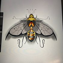 My project for course: Artistic Tattoo Design with Golden Effects in Procreate. Ilustração tradicional, Ilustração digital, e Desenho de tatuagens projeto de lachlan_virgo - 15.09.2022