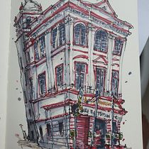 My project for course: Expressive Architectural Sketching with Colored Markers. Sketching, Drawing, Architectural Illustration, Sketchbook & Ink Illustration project by maxlee2 - 09.15.2022